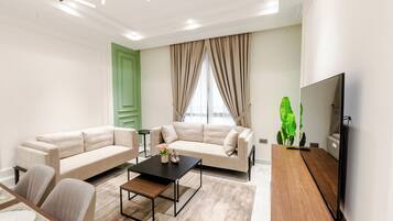 Superior-lejlighed - 1 soveværelse | Opholdsområde