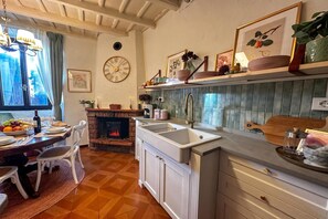 Familienhaus, 1 Schlafzimmer, Kamin (La Fetta Di Cima) | Eigene Küche