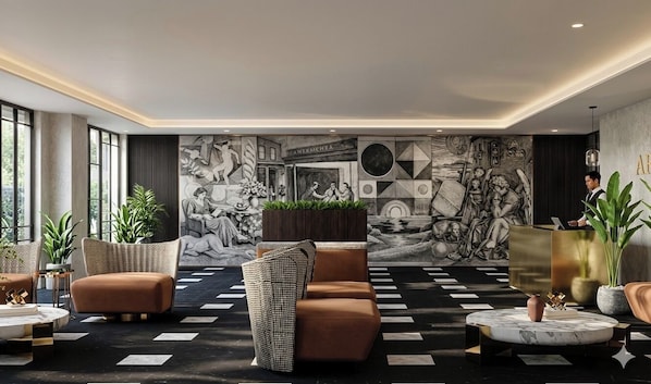 Căn hộ Cao cấp, quang cảnh thành phố | Khu sảnh