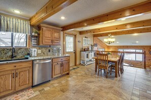 Fridge, microwave, stovetop, dishwasher - Private Dual-Slip Dock! Lake of the Ozarks Home (Gravois Mills)