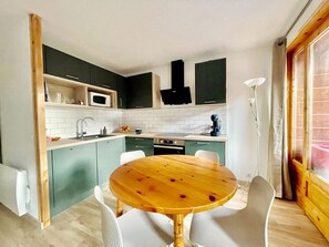 Comfort Apartment, 1 Bedroom | Dining - Val Pierre Apartment for 8 People (Chatel)