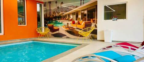 A heated pool