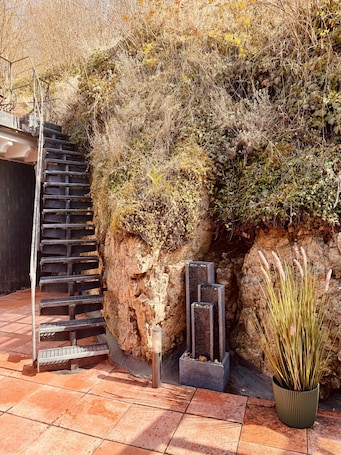 Property grounds. Holiday Home 'Rooftop under the Castle' with Private Terrace, Garden and Wi-Fi