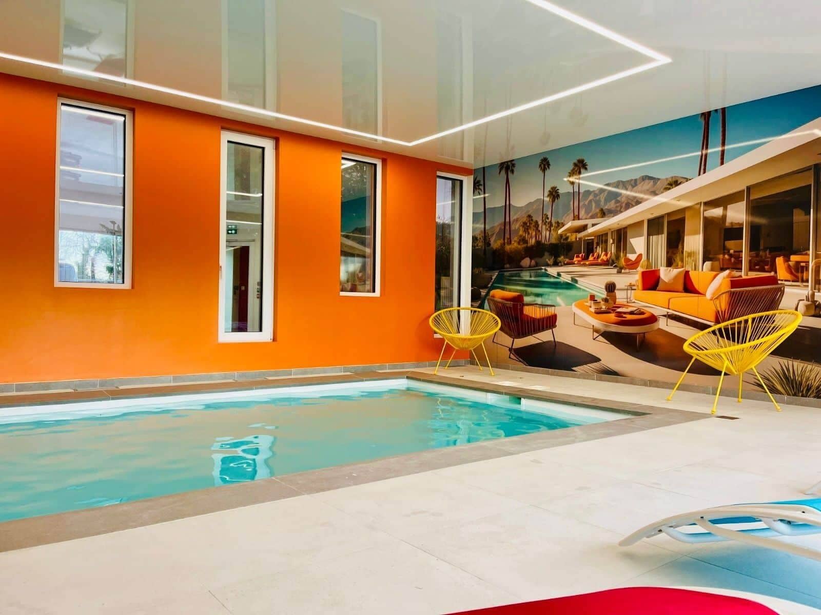 Una piscina climatizada