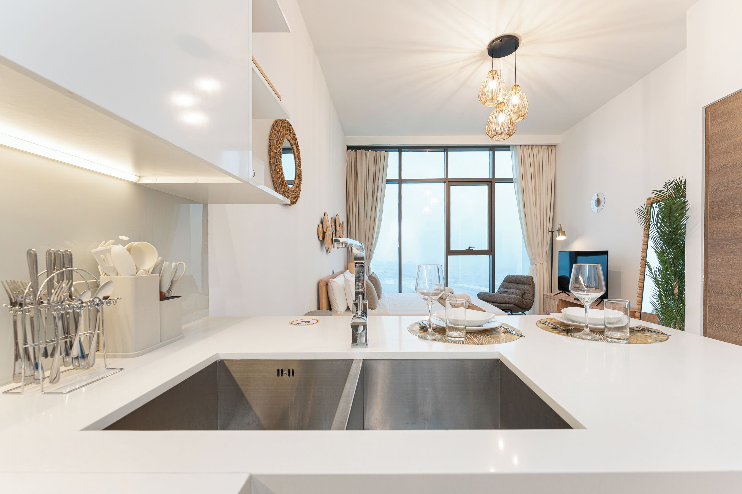Exclusive Studio, Non Smoking, Sea View | Private kitchen