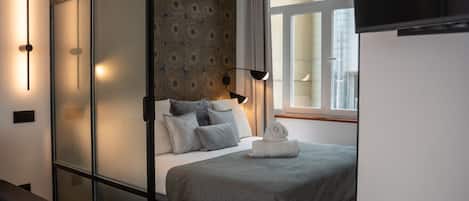 2 soverom, strykejern/-brett, reiseseng for barn og wi-fi