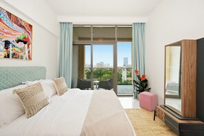 Apartment, Balcony | Iron/ironing board, free WiFi - Bloomfields Modern 1BR in Azizi Vista (Dubai)