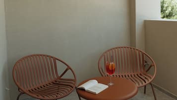Quarto casal luxo | Terraço/pátio