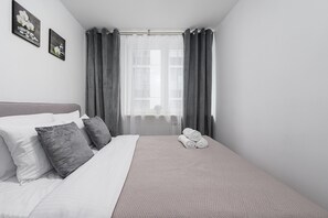 Leilighet – comfort, balkong, byutsikt