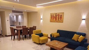 TV - Luxury 2BR • Porto New Cairo • Pool & 3 Baths (New Cairo 1)