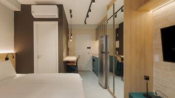 Comfort appartement, balkon, uitzicht op stad