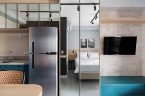 Apartemen Comfort, balkon, pemandangan kota