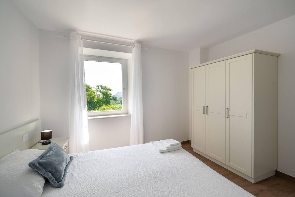 Klassiek appartement, uitzicht op de stad