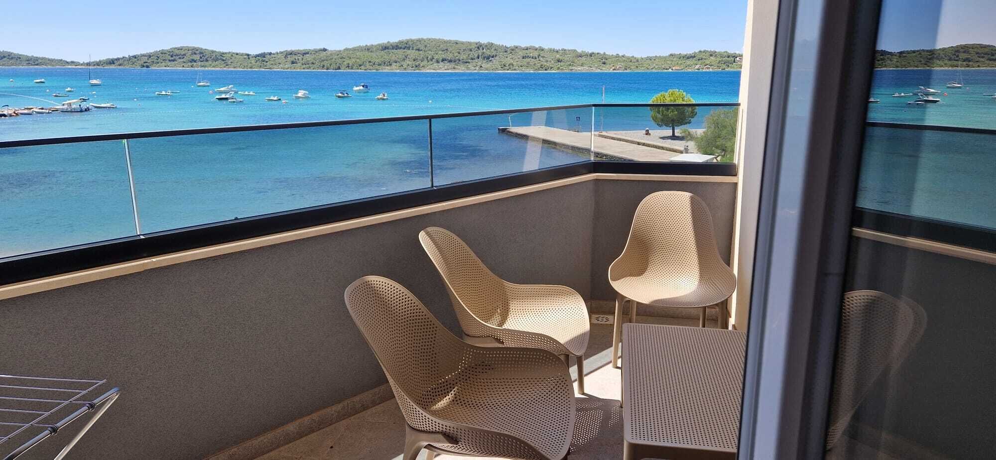 Appartement Confort, 2 chambres, balcon, vue mer | Terrasse/Patio
