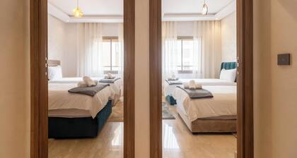 Spacious 3BR Apt 8 min to Casablanca Airport CMN; Sleeps 6, Free Parking & WiFi