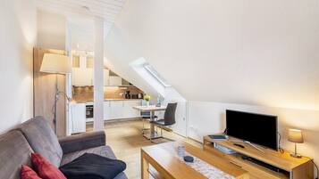 TV, DVD player, stereo