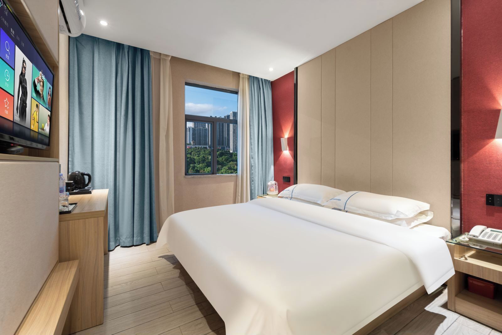 Romantik-dobbeltværelse - byudsigt