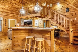 Interior - Nestled Inn | Gated Forest Retreat | Hot Tub + 2 Jacuzzi Baths | Fireplace | (Sevierville)