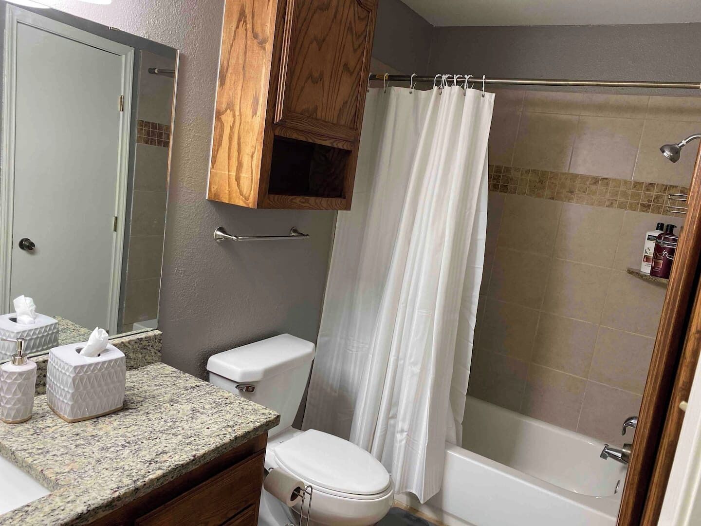 Hair dryer, towels
