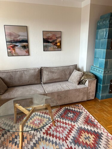 Chiemsee view - south-facing balcony to the lake with alpine view & Fraueninsel, bathing area 20 m