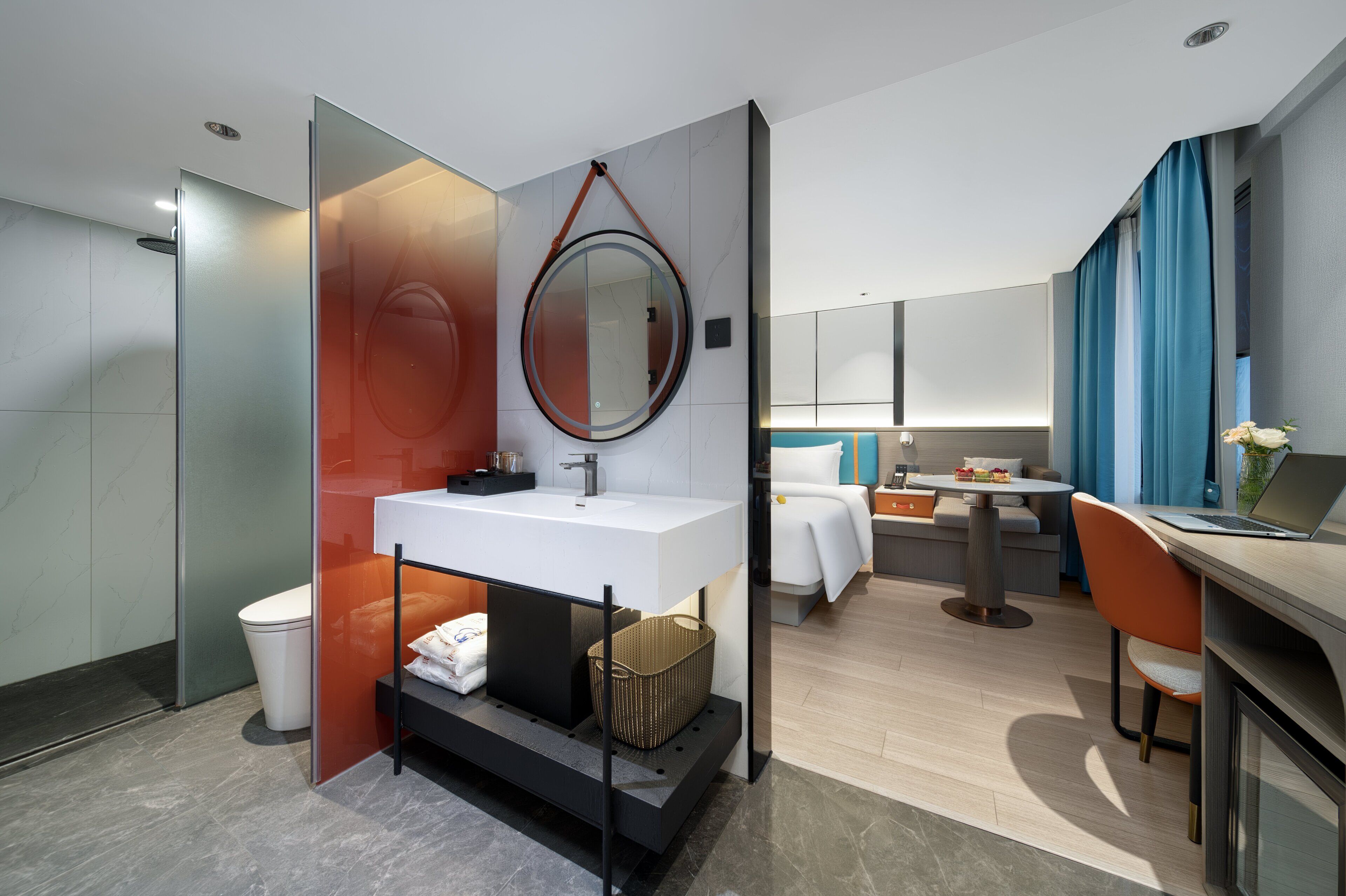 Luksus-værelse med 2 enkeltsenge - byudsigt