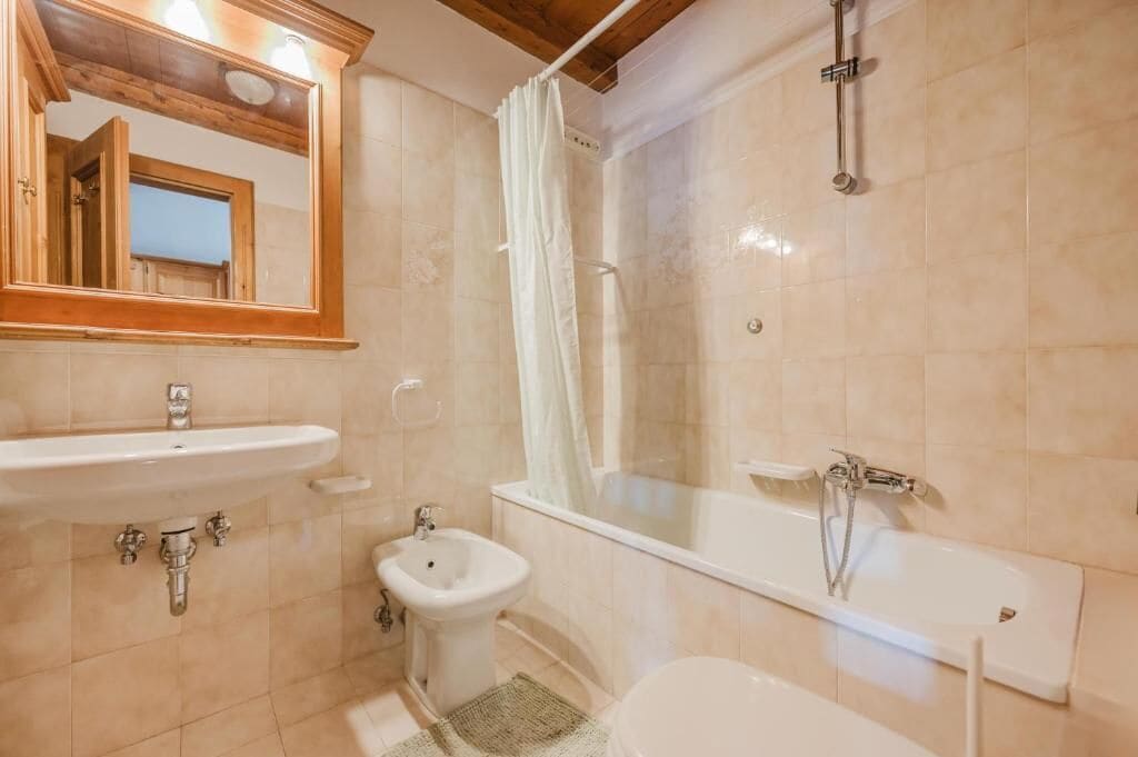 Bathtub, free toiletries, hair dryer, bidet