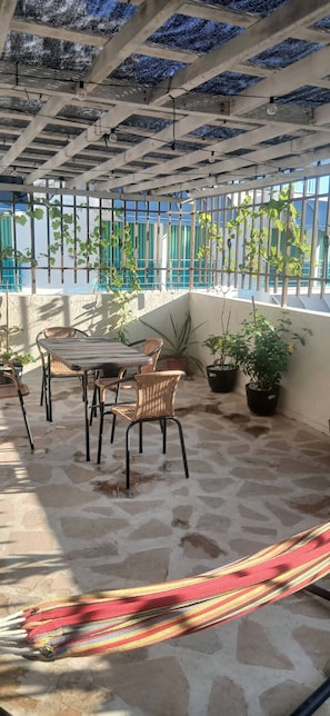 Shared Dormitory, 2 Bedrooms, Balcony, Mountain View | Outdoor dining - Room-secure Building, Walk to Beach, nea (Santa Marta)