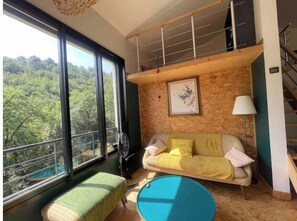 Living area - Junior Oia Suite (Cyclades Island)