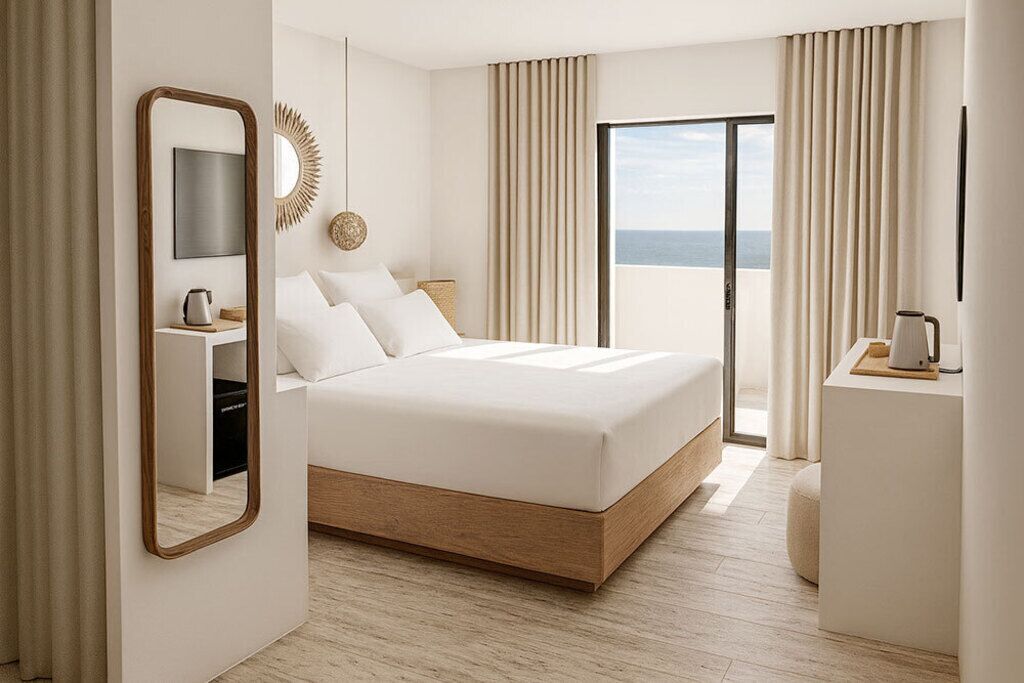 高级双人房, 阳台, 海景