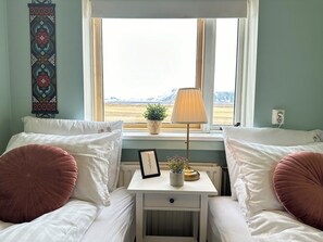 Basic Double or Twin Room, Mountain View | Free WiFi - Selid Farm Stay (Borgarbyggð)