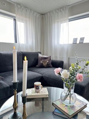 Living area - Selid Farm Stay (Borgarbyggð)