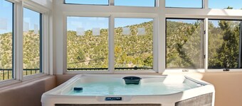 New Listing! Views for Miles | Pool + Hot Tub | Group Retreat