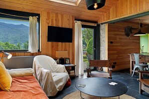 Fernseher, Kamin