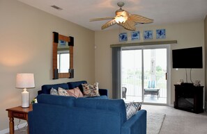 TV, DVD player - New 2026 Listing! Pond View Condo in Five Points (Lewes)