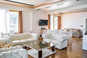 Living area - Penthouse sea view with pool on terrace (Budva)