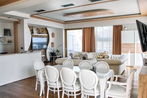 Living area - Penthouse sea view with pool on terrace (Budva)