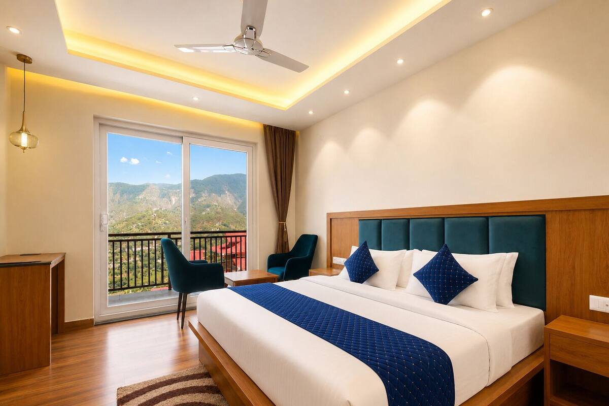 ห้องพรีเมียม, วิวภูเขา | โต๊ะทำงาน, พื้นที่ทำงานแบบใช้แล็ปท็อป, เตารีด/โต๊ะรีดผ้า, Wi-Fi ฟรี