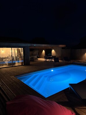 Outdoor pool, a heated pool - Casa di a Sérénita - haven of peace, heated pool (San-Gavino-di-Carbini)