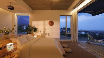 Chambre Double Supérieure, vue partielle sur le lac