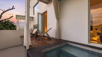 Chambre Double Luxe, vue montagne | Piscine privée