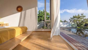 Senior-Doppelzimmer, Bergblick | Terrasse/Patio