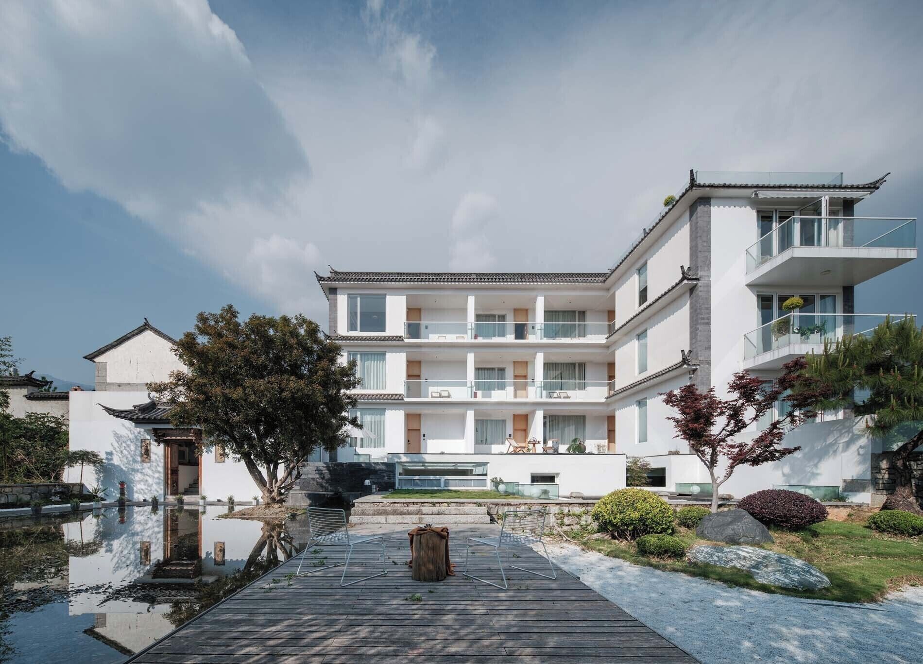 Voorkant van accommodatie