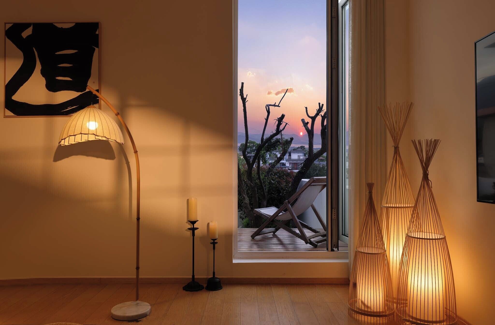 Luxe tweepersoonskamer, uitzicht op bergen