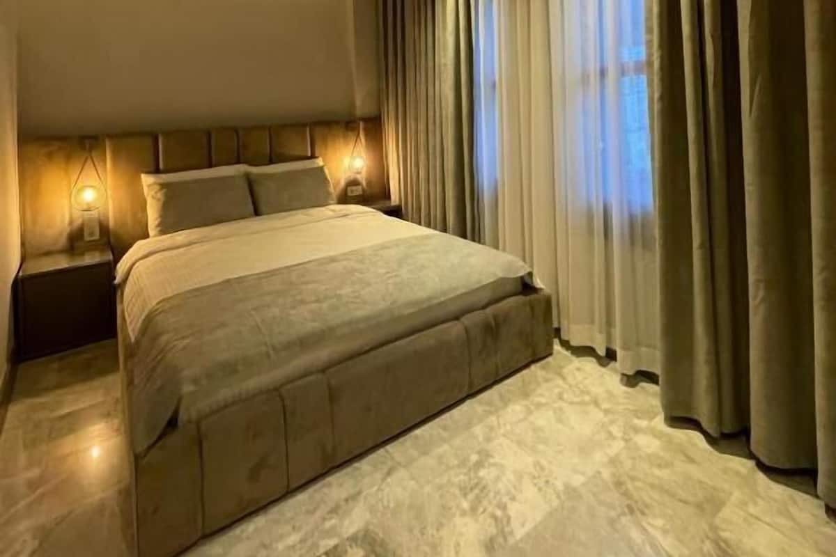 Dobbeltrom, hageutsikt