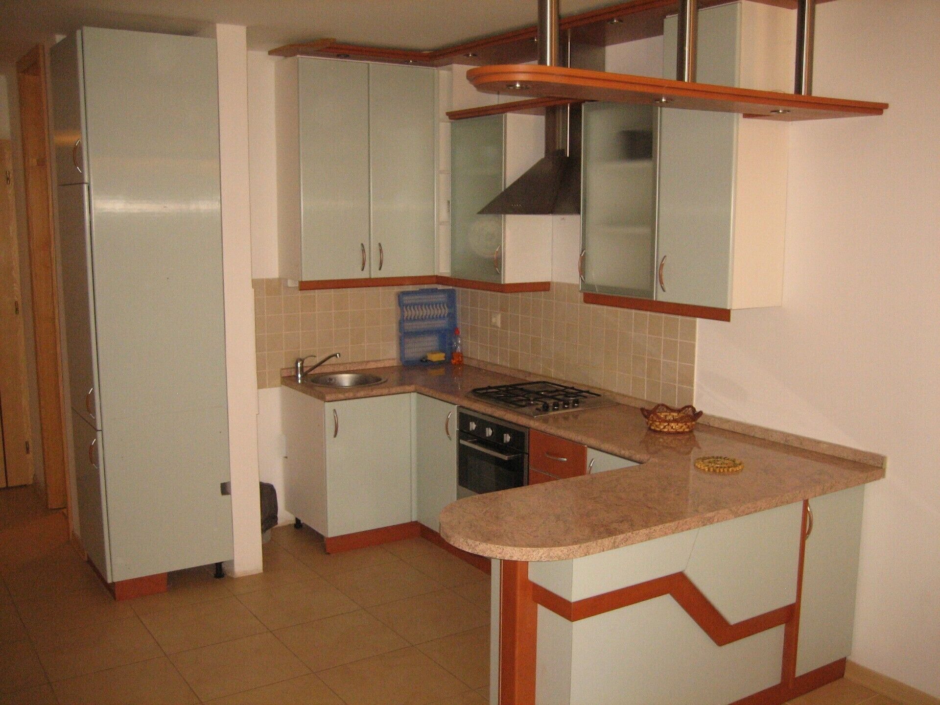 Fridge, oven, stovetop, cookware/dishes/utensils