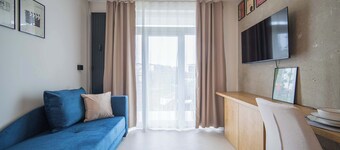 Warm Corner Studio at Kosmalt with Balcony