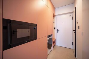 Interior - Warm Corner Studio at Kosmalt with Balcony (Košice)