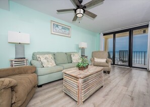 Signature Condo, Balcony, Beach View | Living room - Phoenix II 2056 (Orange Beach)