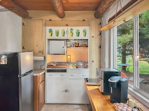 Studio | Private kitchen | Fridge, coffee/tea maker, toaster - Casita Adobe Duplex (Grand Junction)