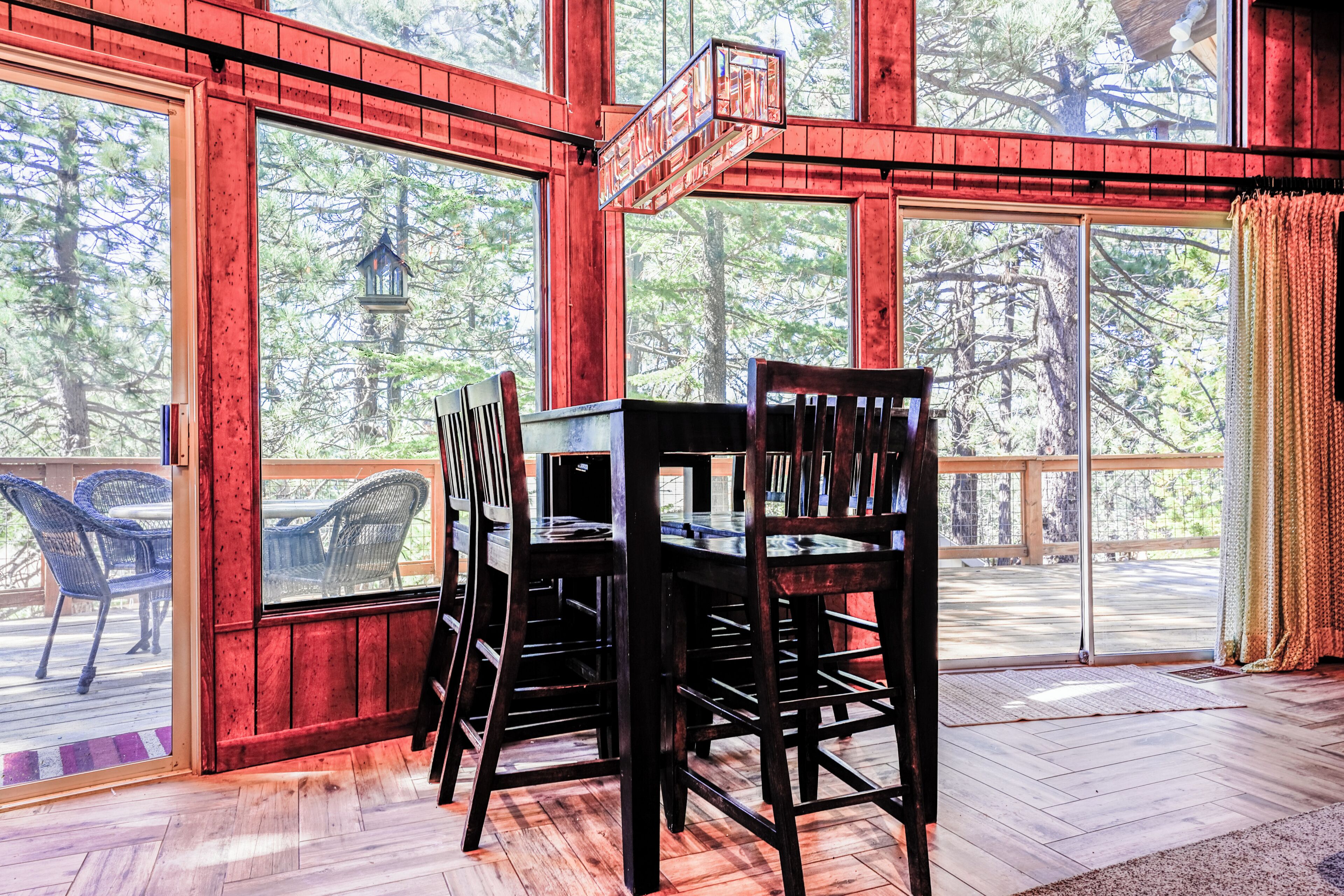 Rumah, patio, pemandangan kebun | Tempat makan